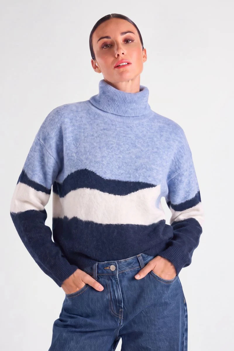 Pull Blauw Marie Mero ( Pu85/Jea+Cre )