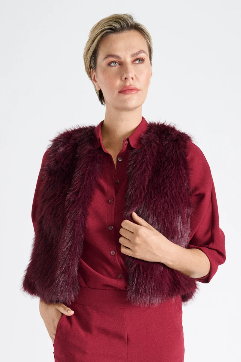 Giletvest Bordeaux Marie Mero ( Wa01/826 )