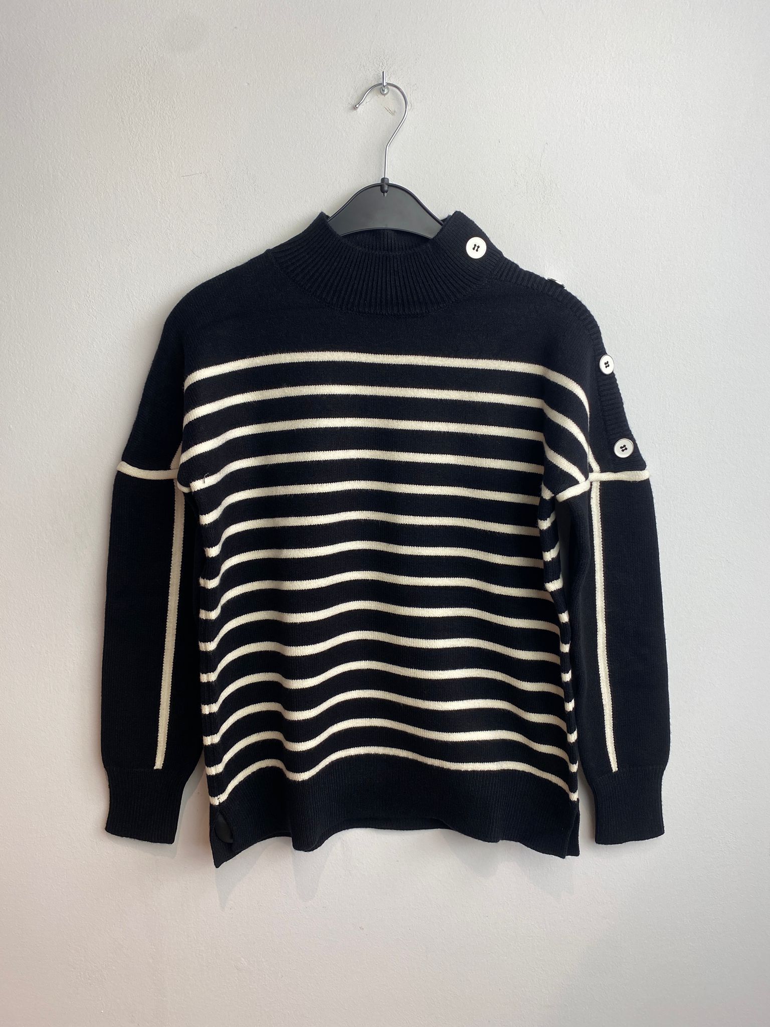 Pull Noir Leo &amp; Ugo ( Fh701/Noir Blanc Cassé )