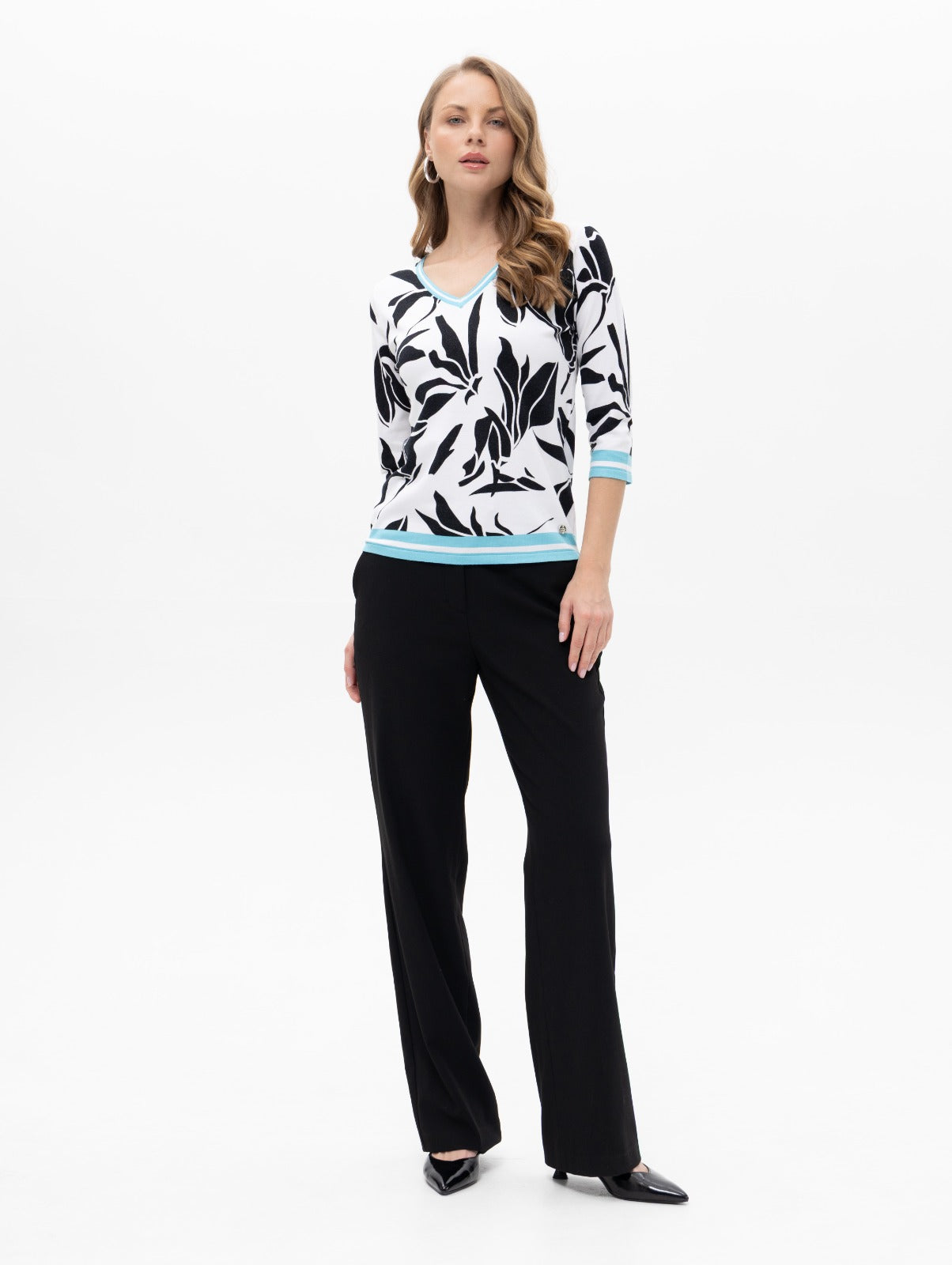 Pull Turquoise Passioni ( 19065 )