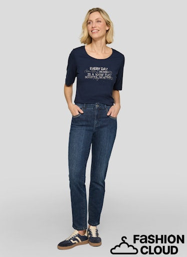 T-Shirt Marine Rabe ( 114329/6374 )