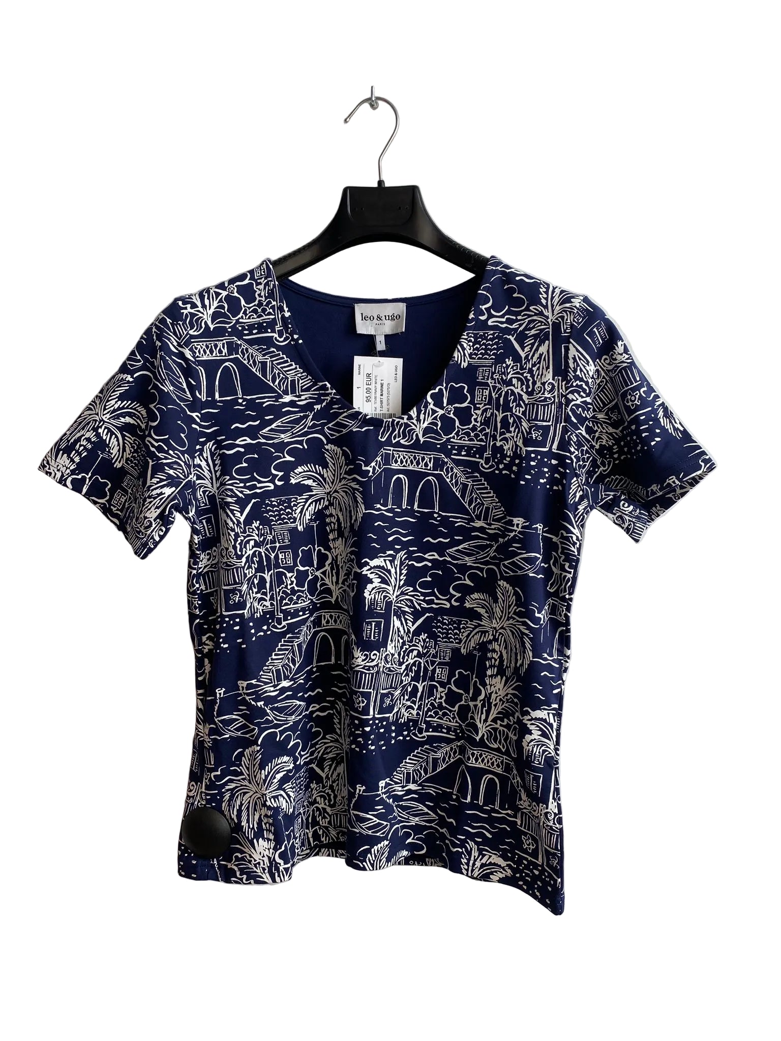 T-shirt Marine Leo & Ugo (Tev661/Blanc marine)