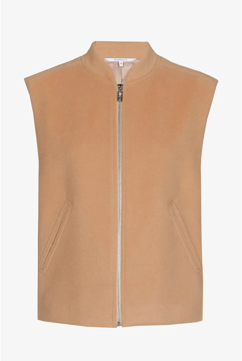 Giletvest Beige Xandres ( Beno/0420 )