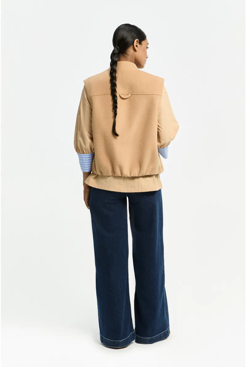 Giletvest Beige Xandres ( Beno/0420 )