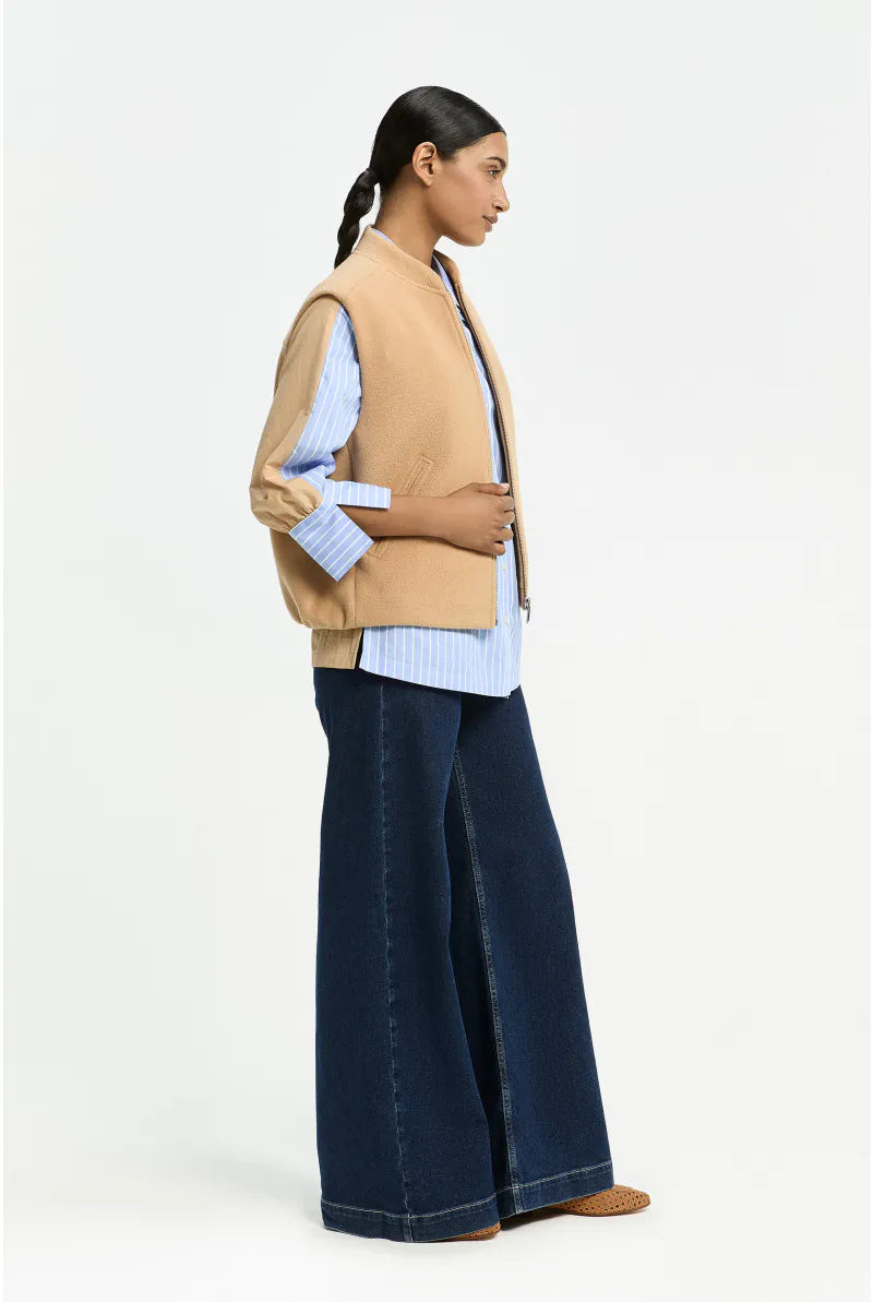 Giletvest Beige Xandres ( Beno/0420 )