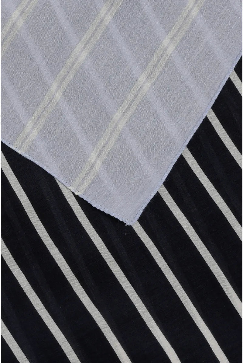Sjaal Bleekblauw Xandres ( Scarf Stripes/0070 )