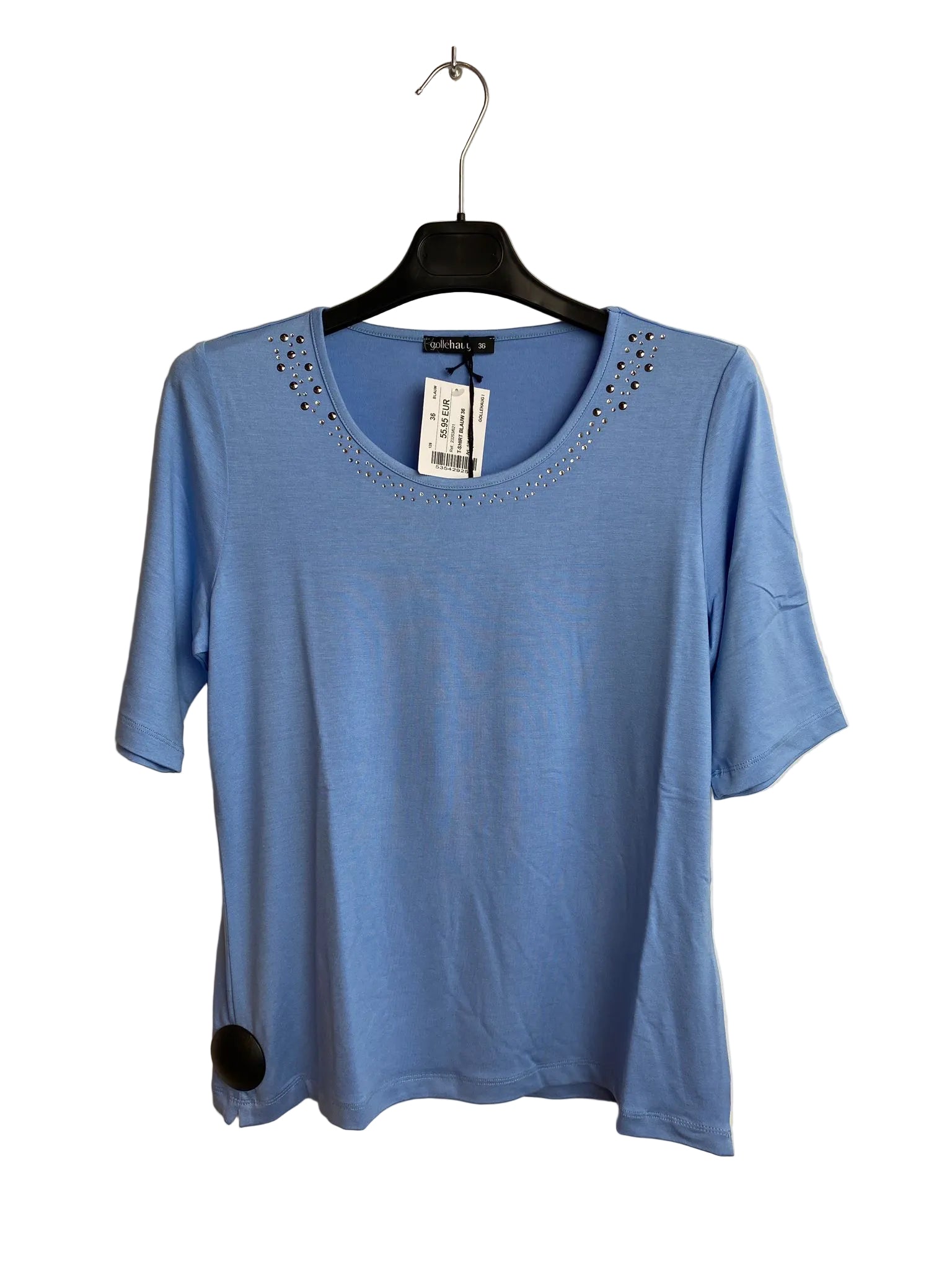 T-Shirt Blauw Gollehaug ( 23203/621 )