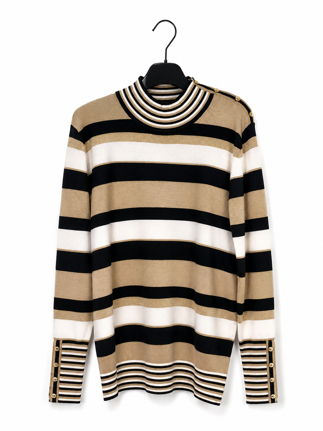 Pull Beige Leo & Ugo ( Bh712/Offwh Black )