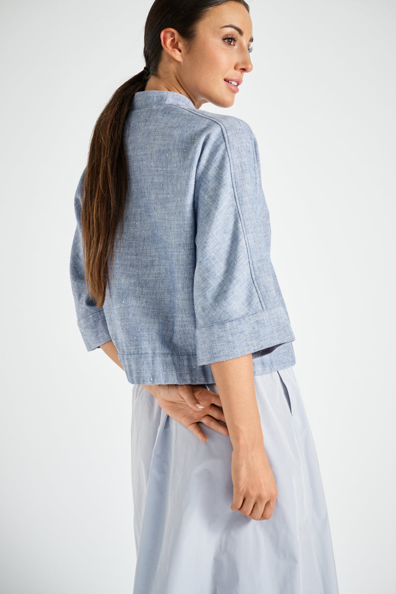 Vest Blauw Marie Mero ( Bj05/527 )