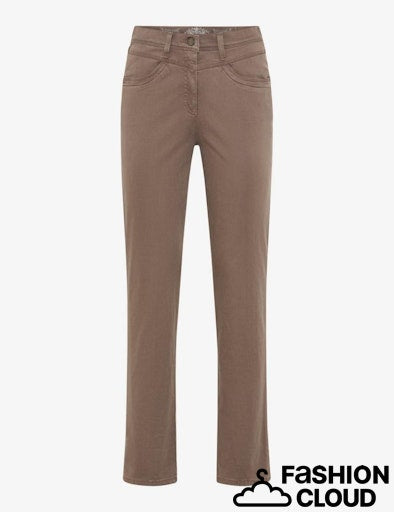 RAPHAELA Laura: Pantaloni Donna In Super Dynamic Cotton Pigment, Modello 5 Tasche - 2