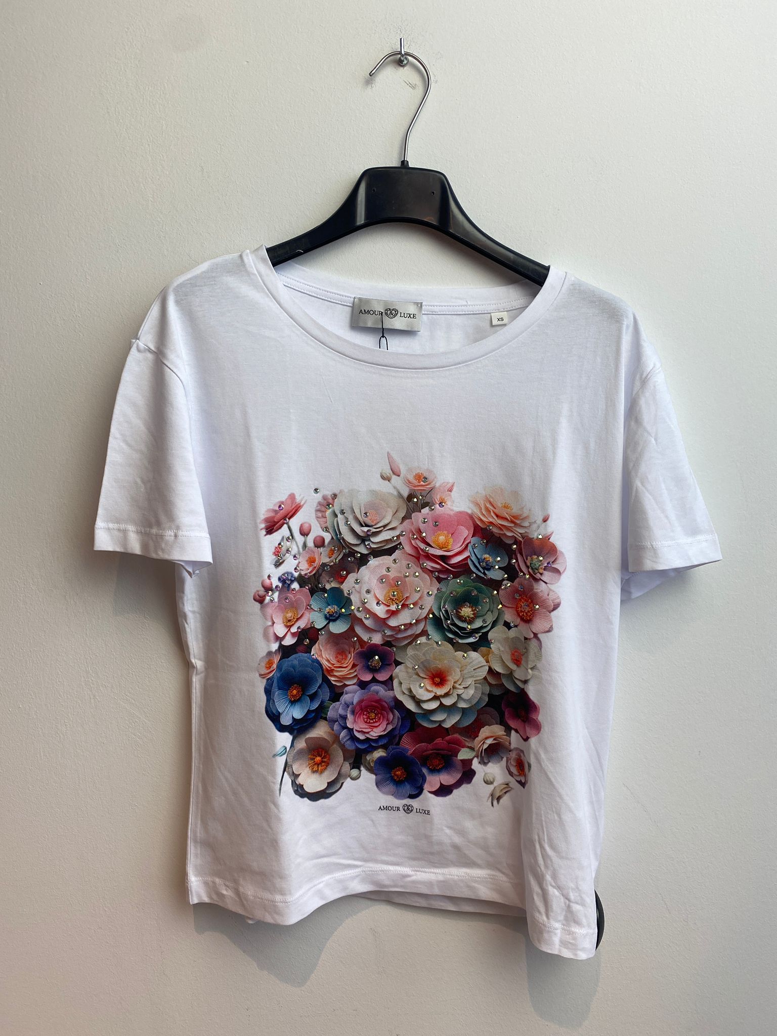 T-Shirt Blanc Amour &amp; Luxe ( Eden J T1/Blanc )