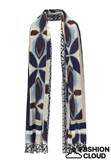 Sjaal Blauw Frankwalder ( 725770/590051 )