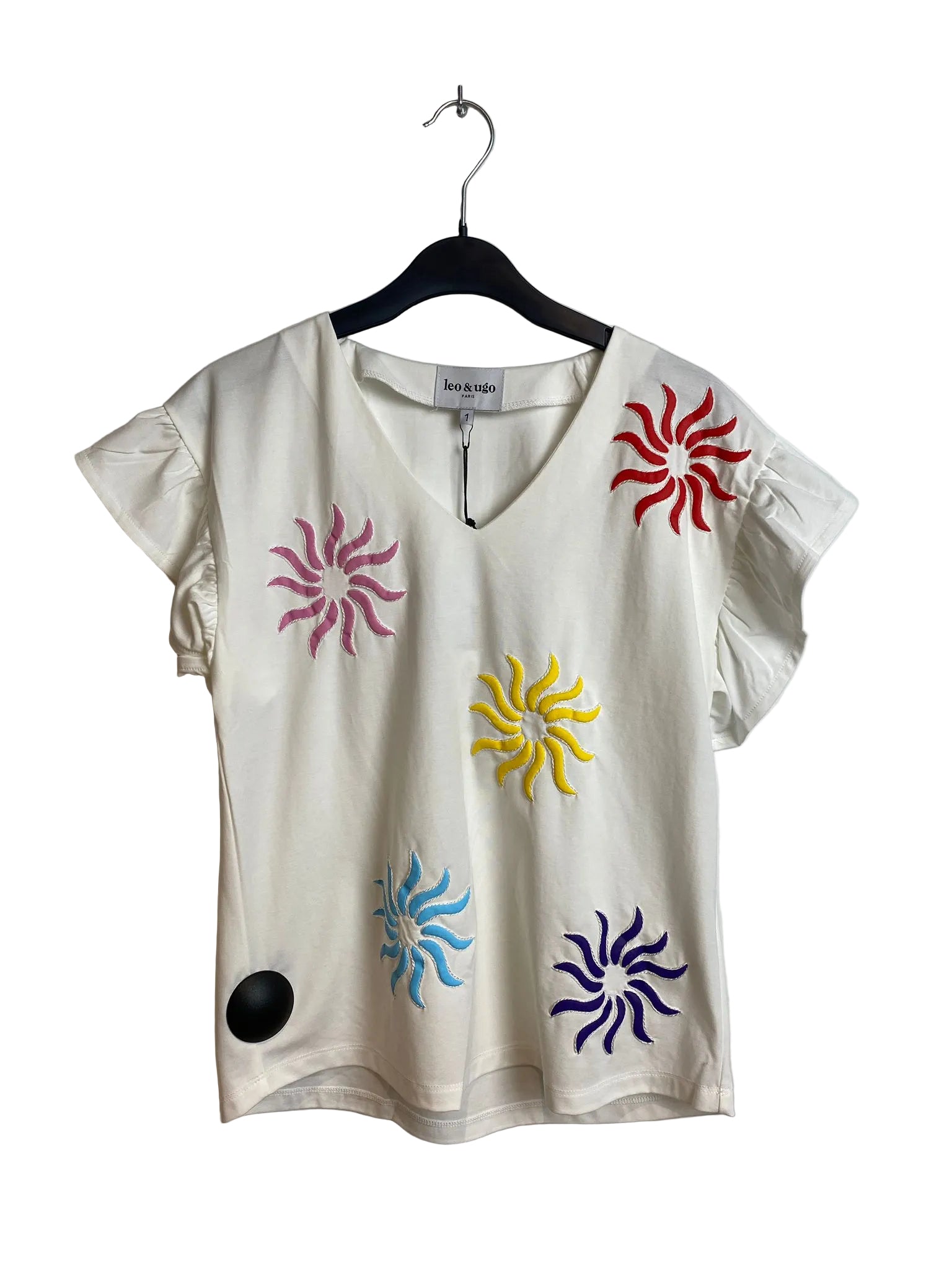 T-shirt blanc Leo & Ugo (Tej986)