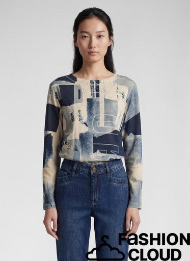 T-shirt Bleu Corbeau ( 113374/7639 )