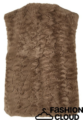 Giletvest Taupe Rabe ( 123872/7672 )