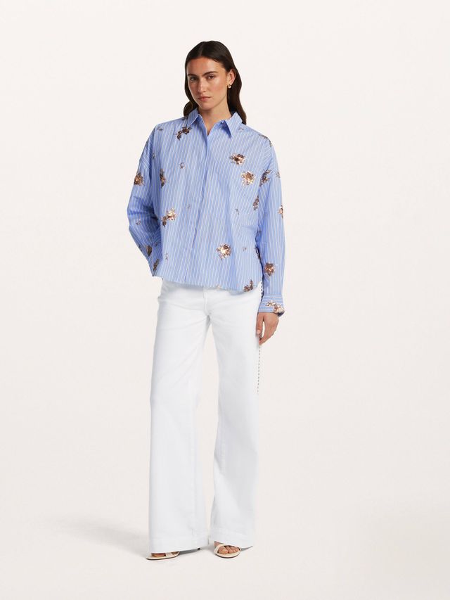 Blouse Bleu clair Beaumont ( Deborah/5140 )