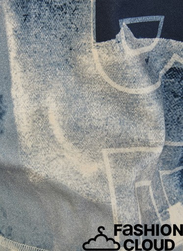 T-Shirt Blauw Rabe ( 113374/7639 )