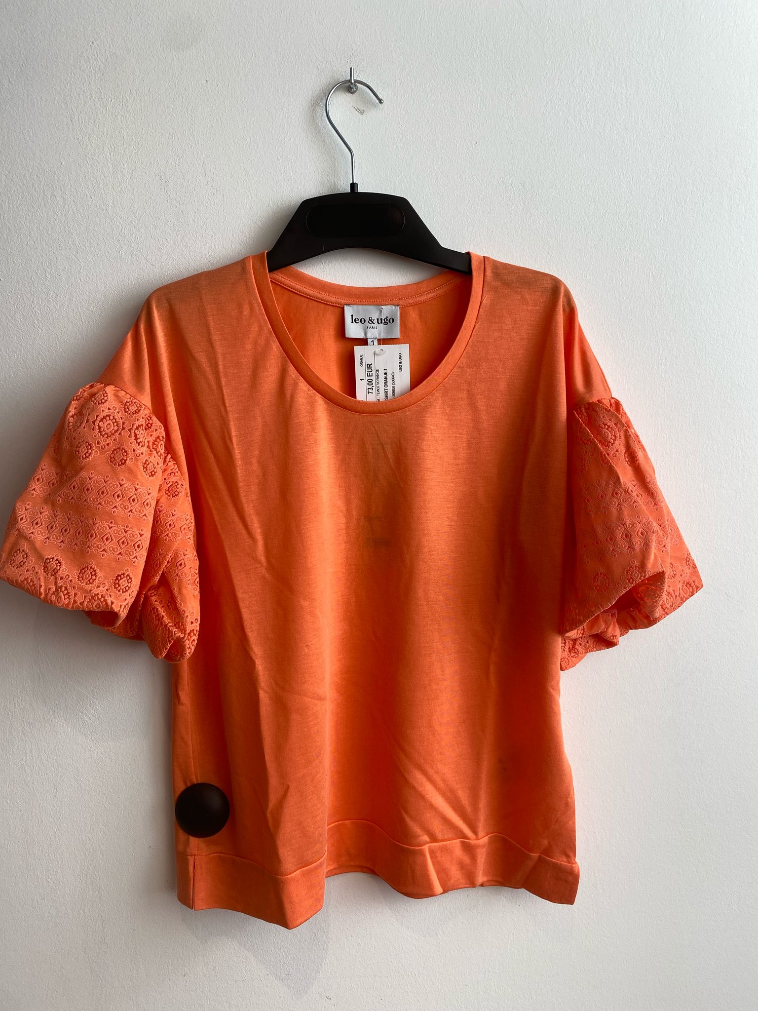 T-Shirt Oranje Leo & Ugo ( Tew377/Orange )