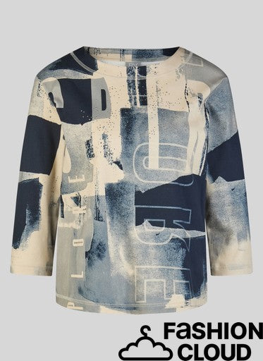 T-Shirt Blauw Rabe ( 113374/7639 )