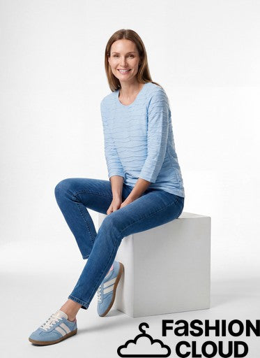 T-shirt bleu clair Rabe (114300/7305)