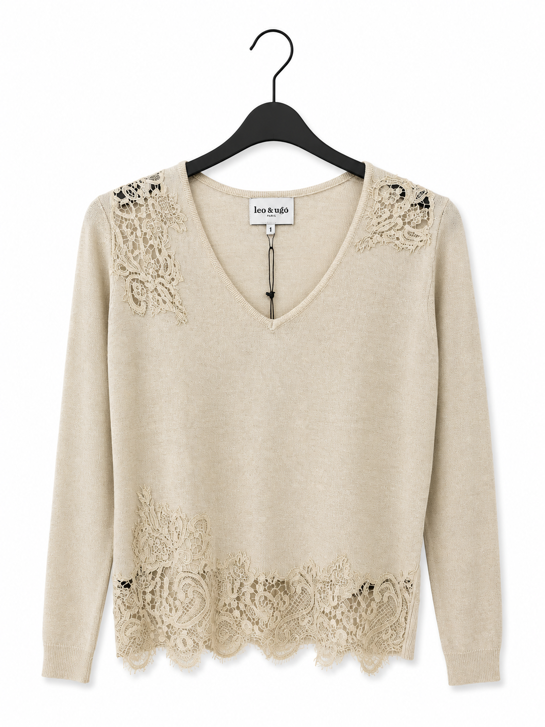 Pull Beige Leo & Ugo ( Bh721/Beige Lurex )