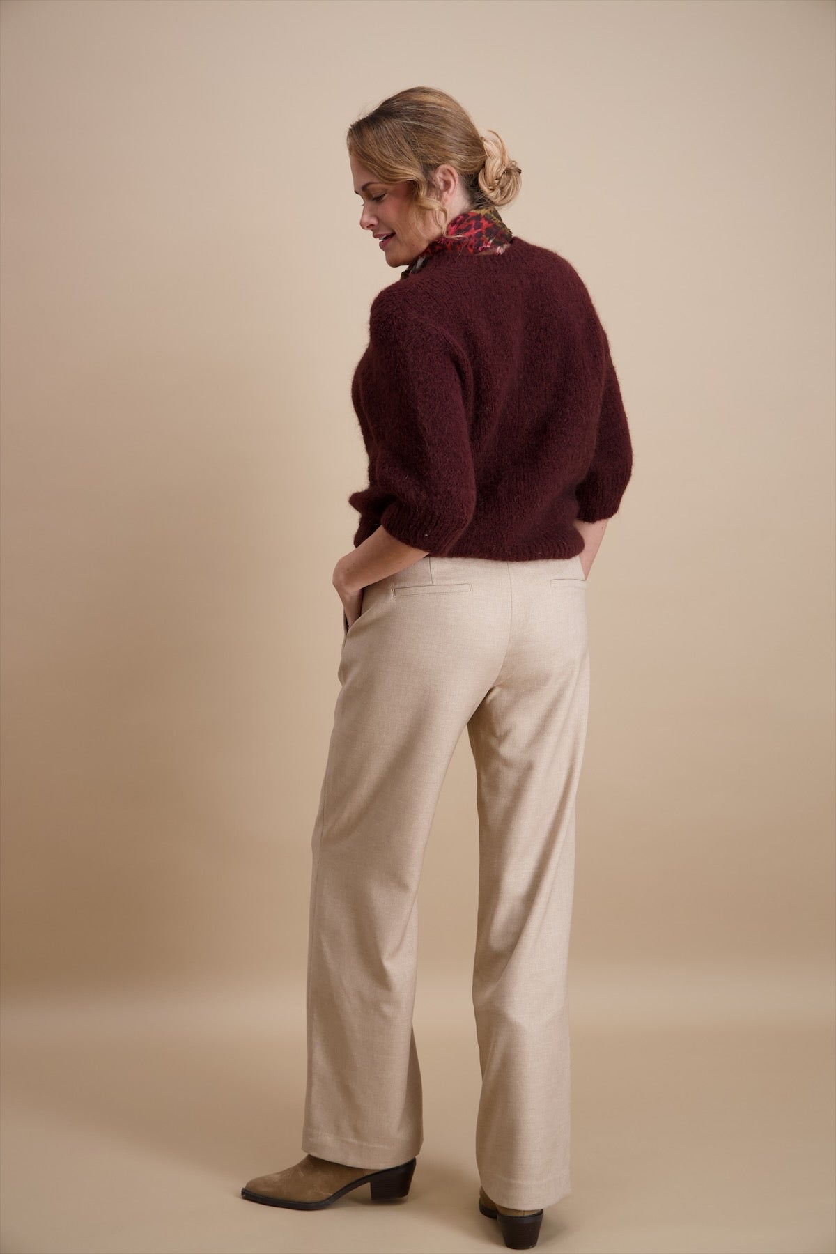 Pull Aubergine Signe Nature ( 842248/09 )