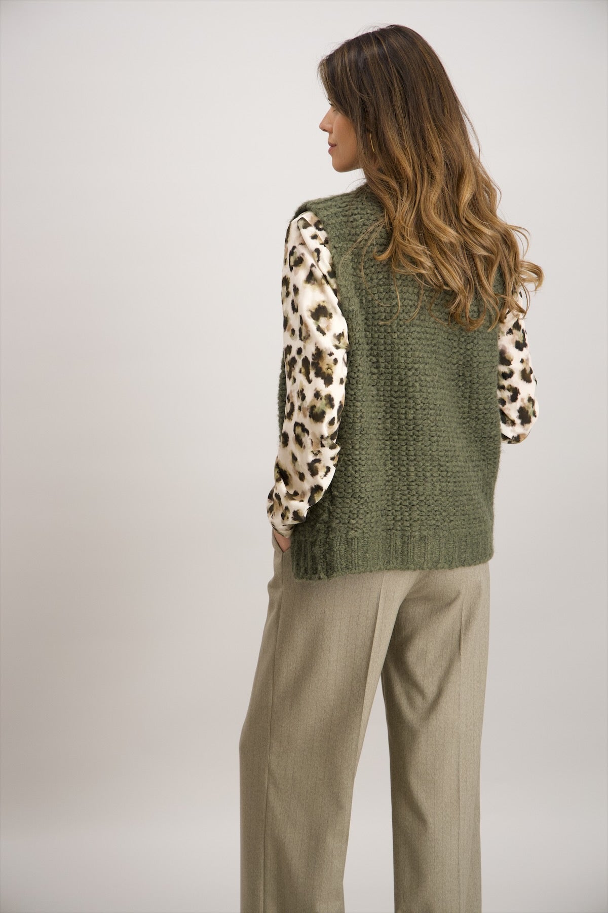 Giletpull Kaki Signe Nature ( 843097/15 )