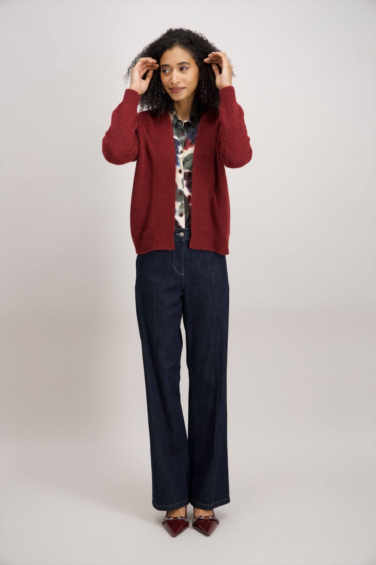 Giletpull Bordeaux Signe Nature ( 843101/04 )