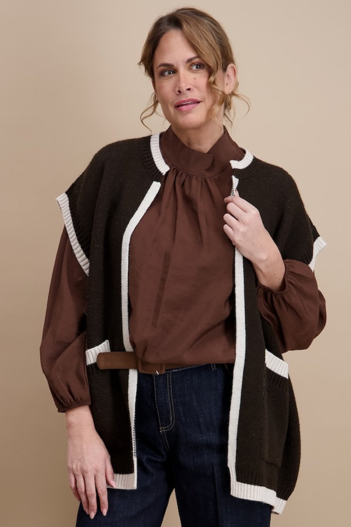 Giletpull Bruin Signe Nature ( 843132/03 )