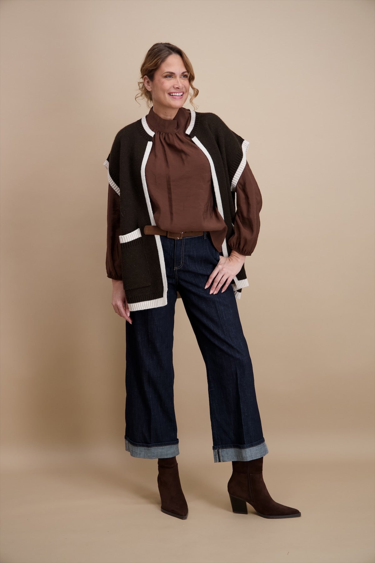 Giletpull Bruin Signe Nature ( 843132/03 )