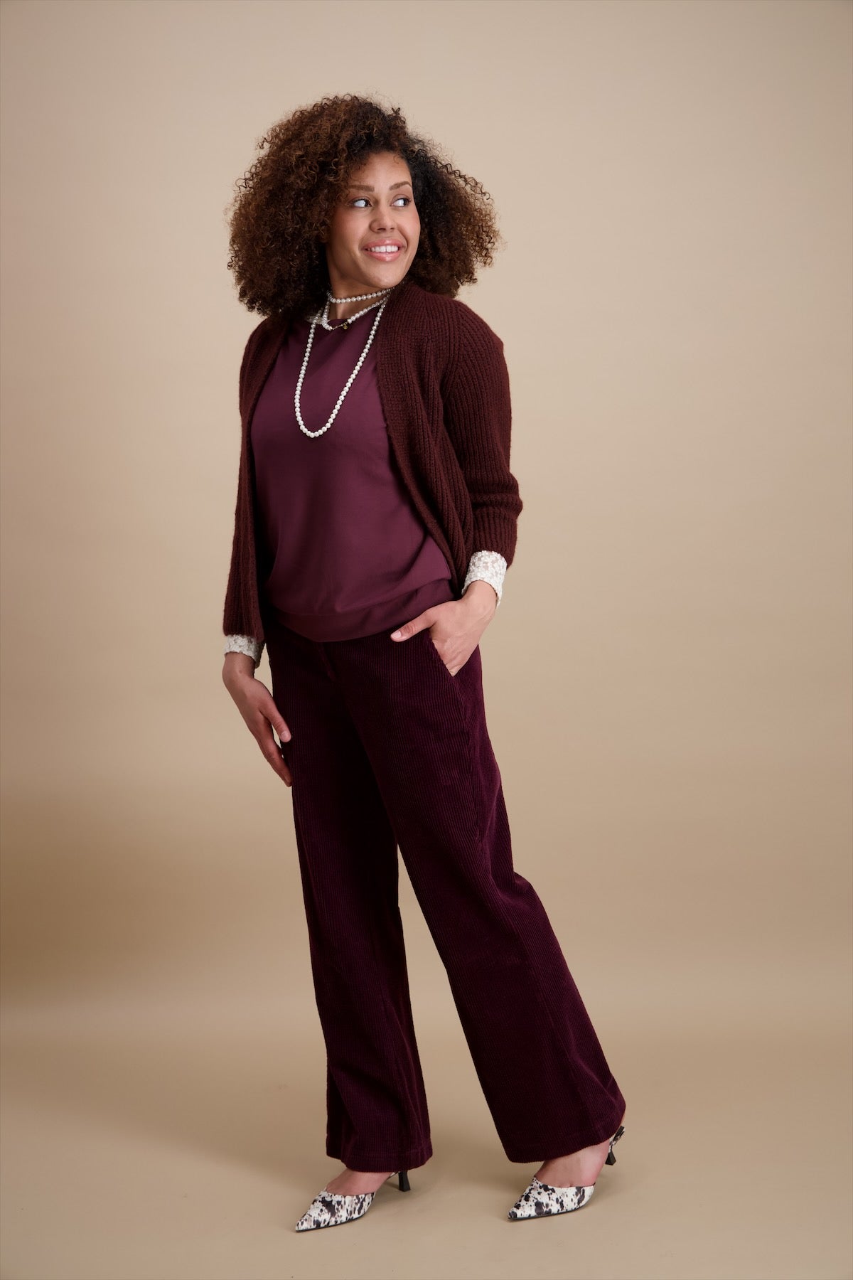 Giletpull Bordeaux Signe Nature ( 843141/09 )