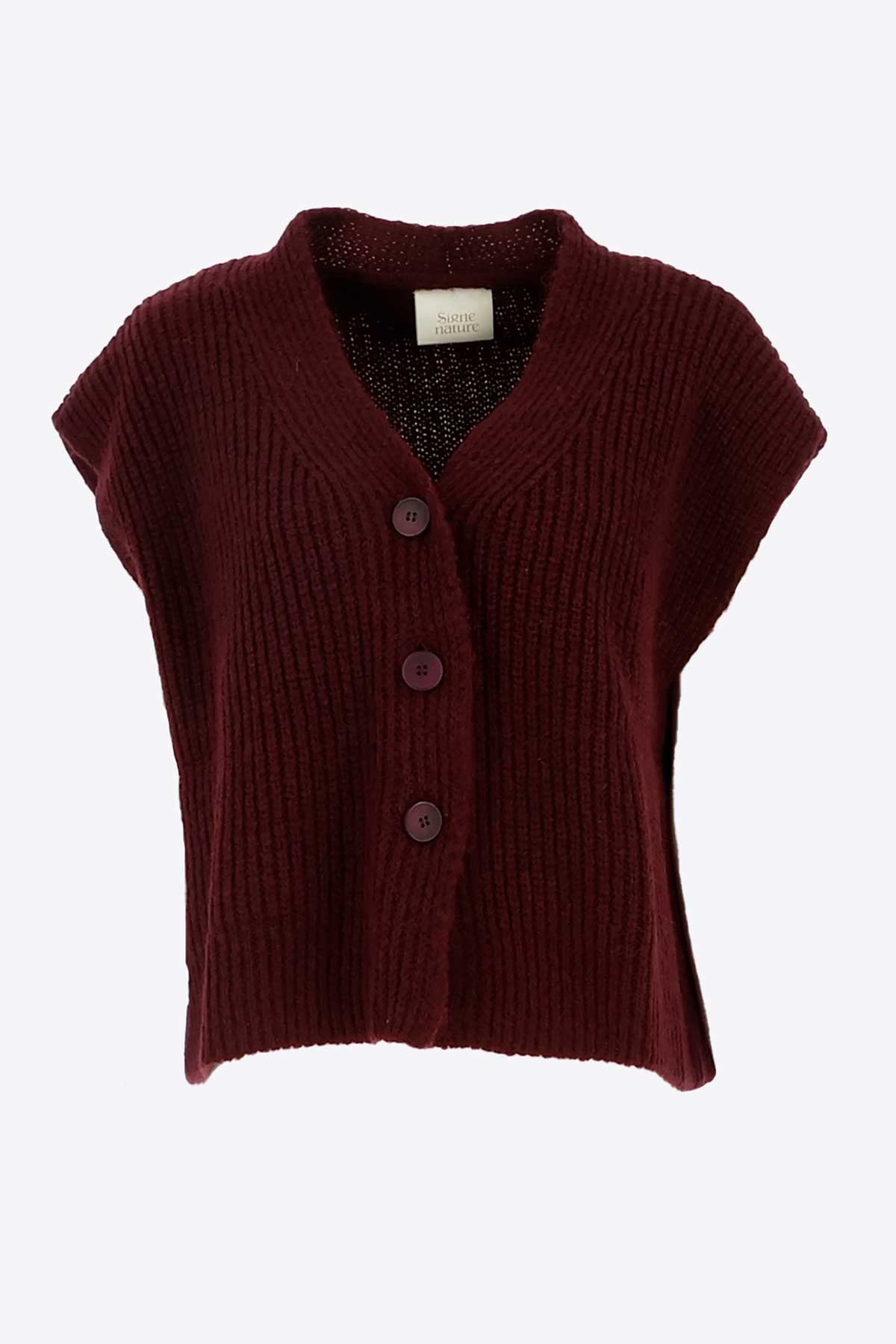 Pull Aubergine Signe Nature ( 843142/09 )