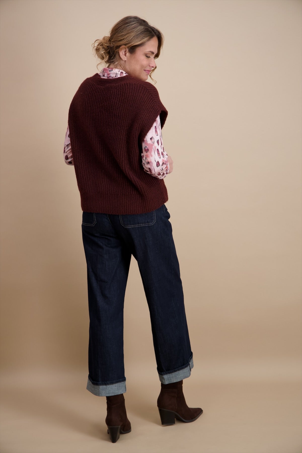 Pull Aubergine Signe Nature ( 843142/09 )