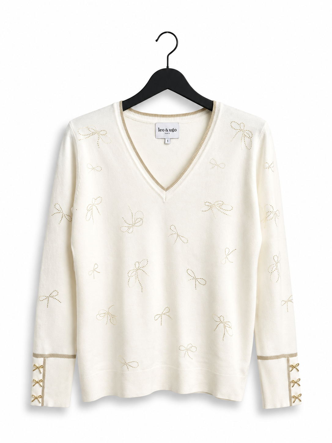 Pull Ecru Leo & Ugo ( Ah299/Offwhite Gold )