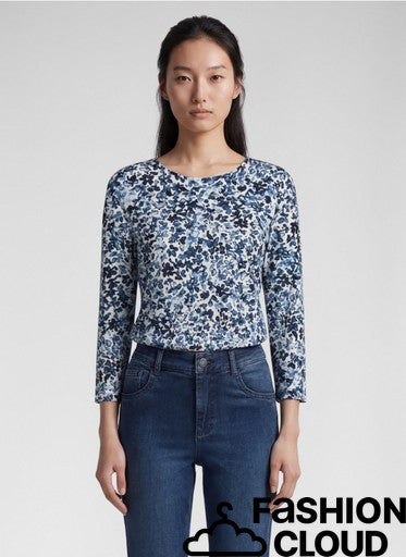 T-Shirt Blauw Rabe ( 114358/7374 )