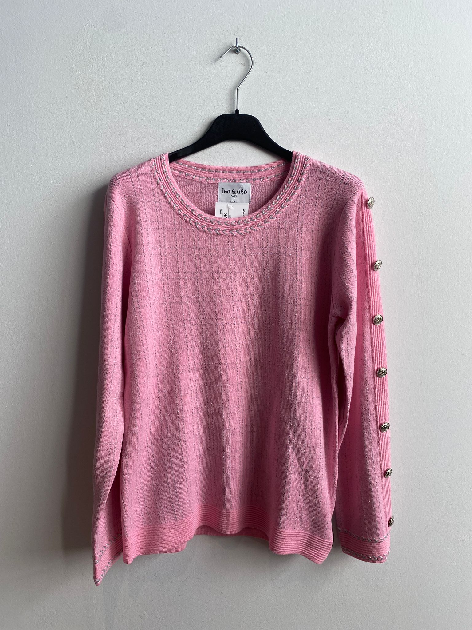 Pull Rose Leo &amp; Ugo ( Aw494/Rose Argent )