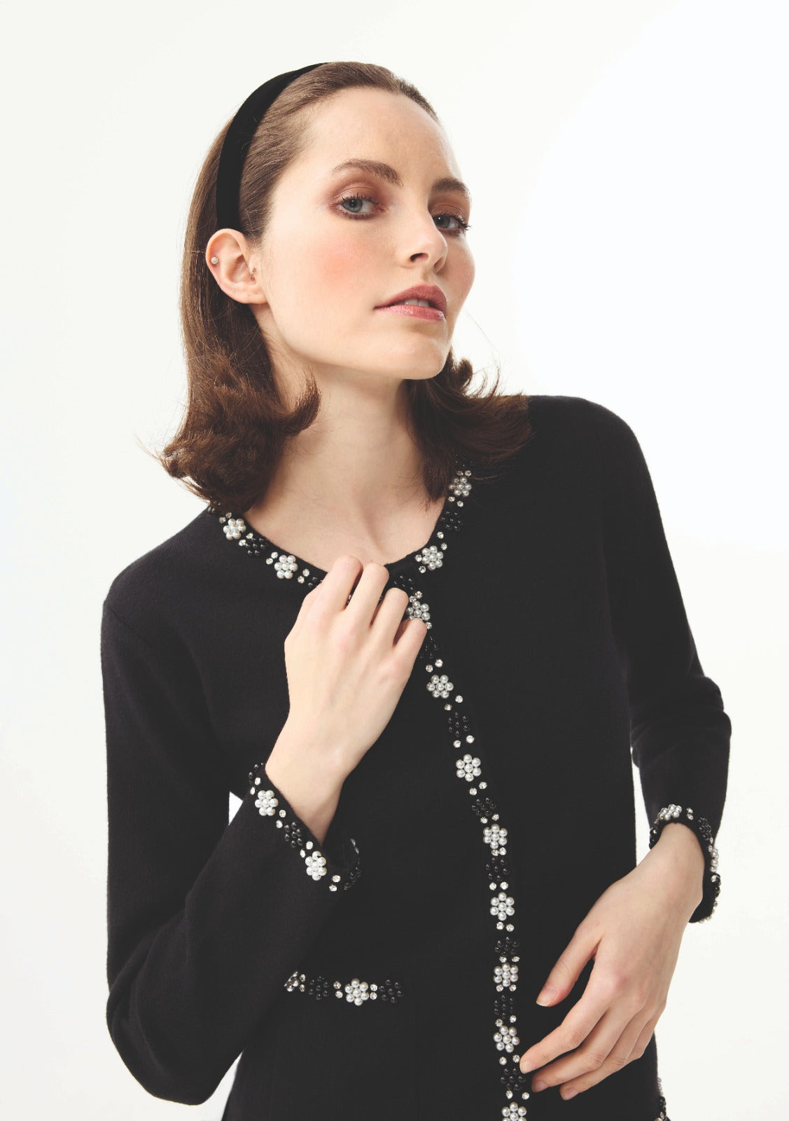Giletpull Zwart Leo & Ugo ( Aw160/Black/Offwhite )