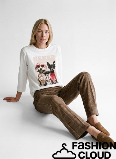 Broek Mocca Rabe ( 122450/7694 )