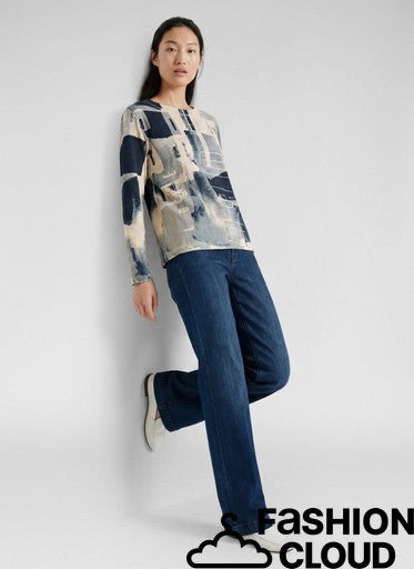 T-Shirt Blauw Rabe ( 113374/7639 )