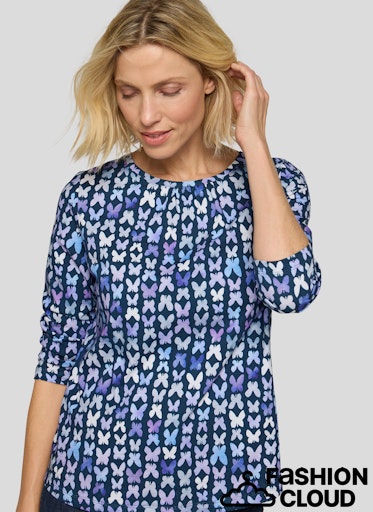 T-Shirt Blauw Rabe ( 114366/6377 )