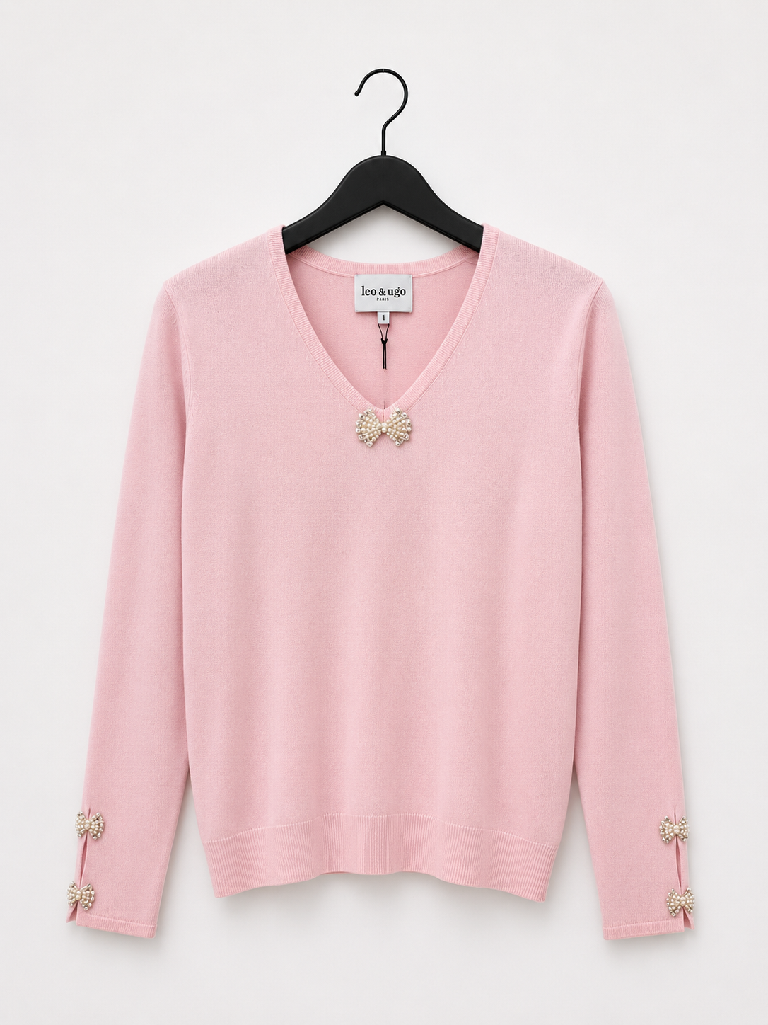 Pull Roze Leo & Ugo ( Ah211/Lightpink Bei )