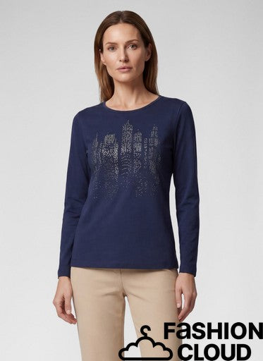 T-Shirt Bleu Corbeau ( 113313/7374 )