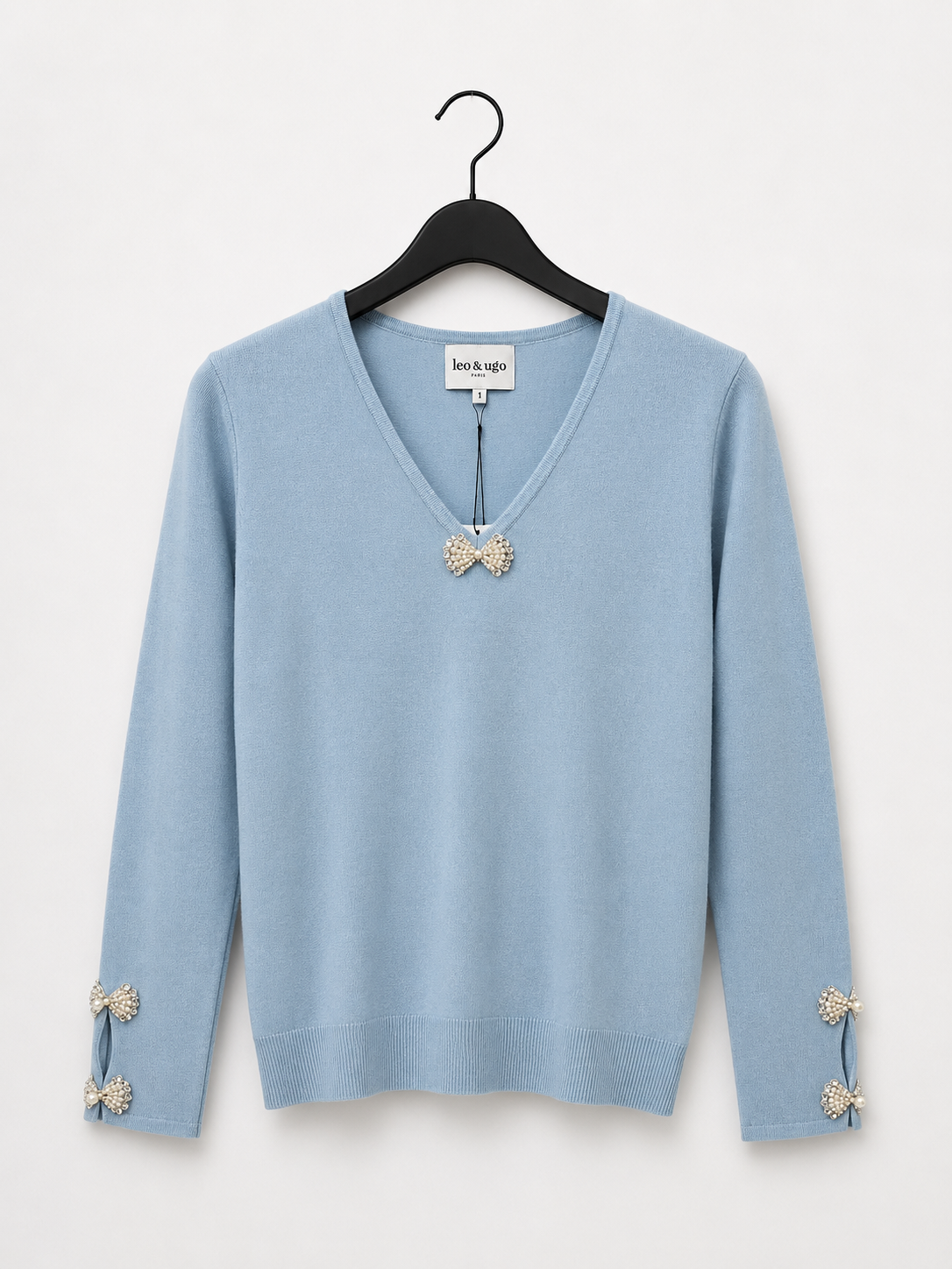 Pull Bleu clair Leo & Ugo ( Ah211/Bleu clair )
