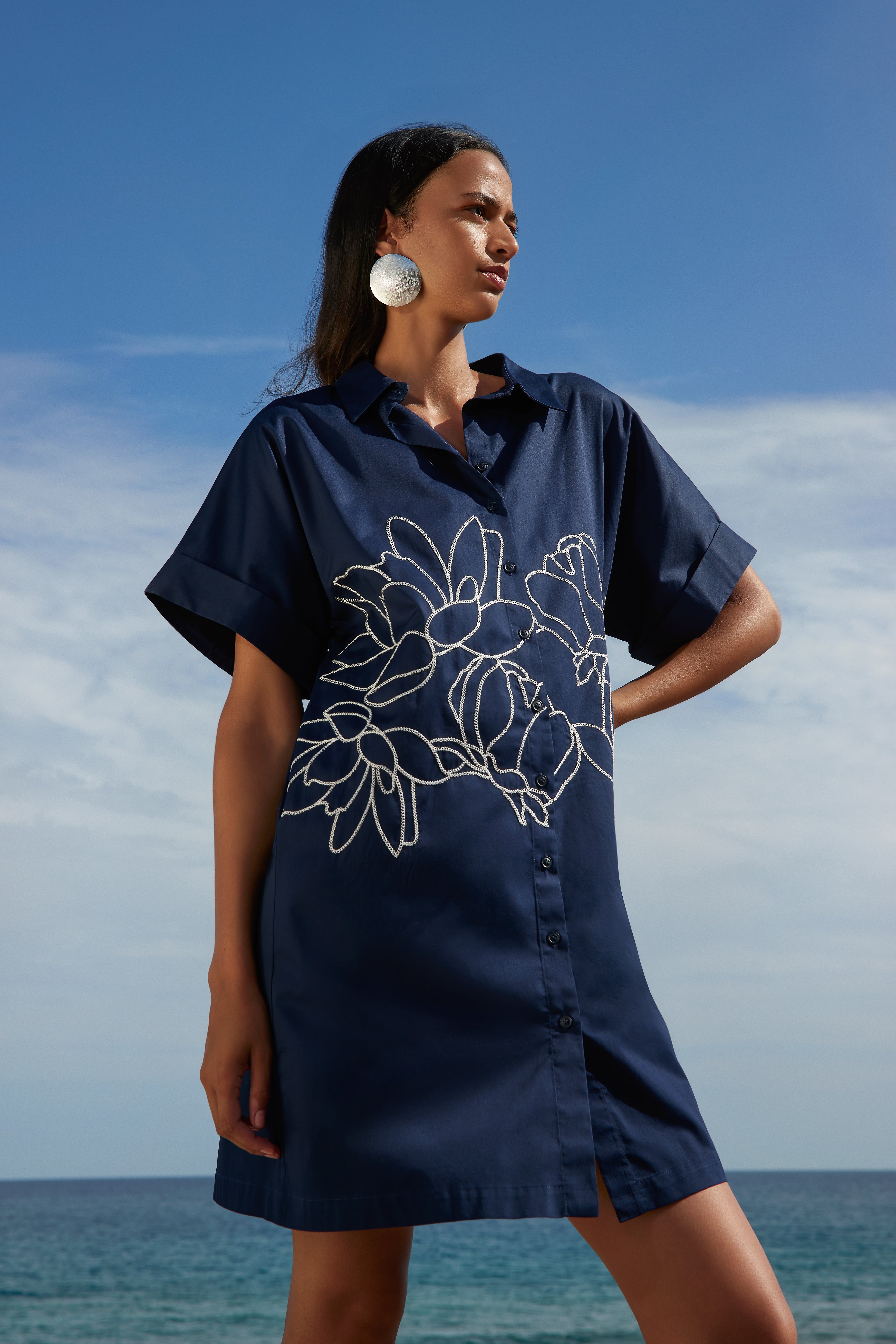 Kleedje Marine Atmos Fashion ( 1820 Zale/Marine )