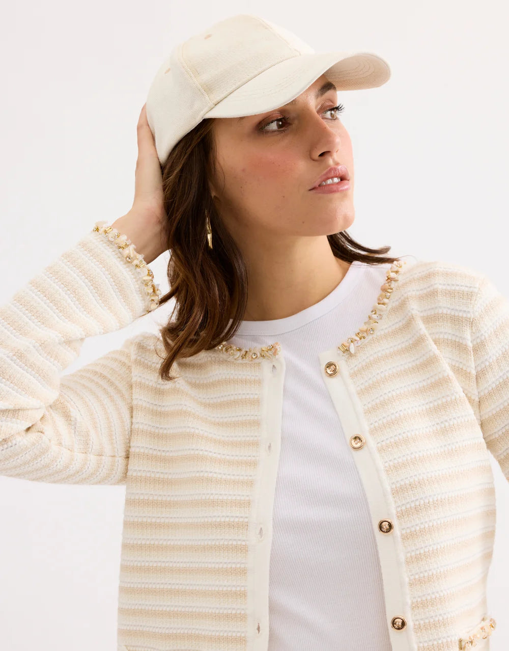 Cardigan Beige Leo & Ugo (Ae125/Offwhite Beige)
