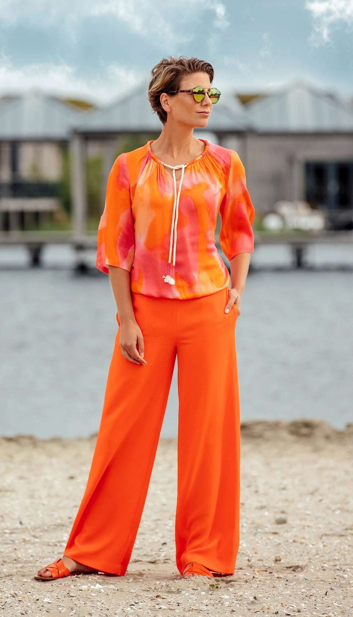 Broek Oranje Accent Fashion ( Glance 18511/Spritz )