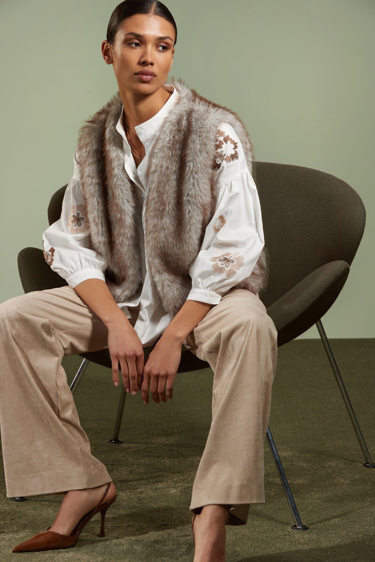 Broek Beige Atmos Fashion ( 2409 Liria/Greige )