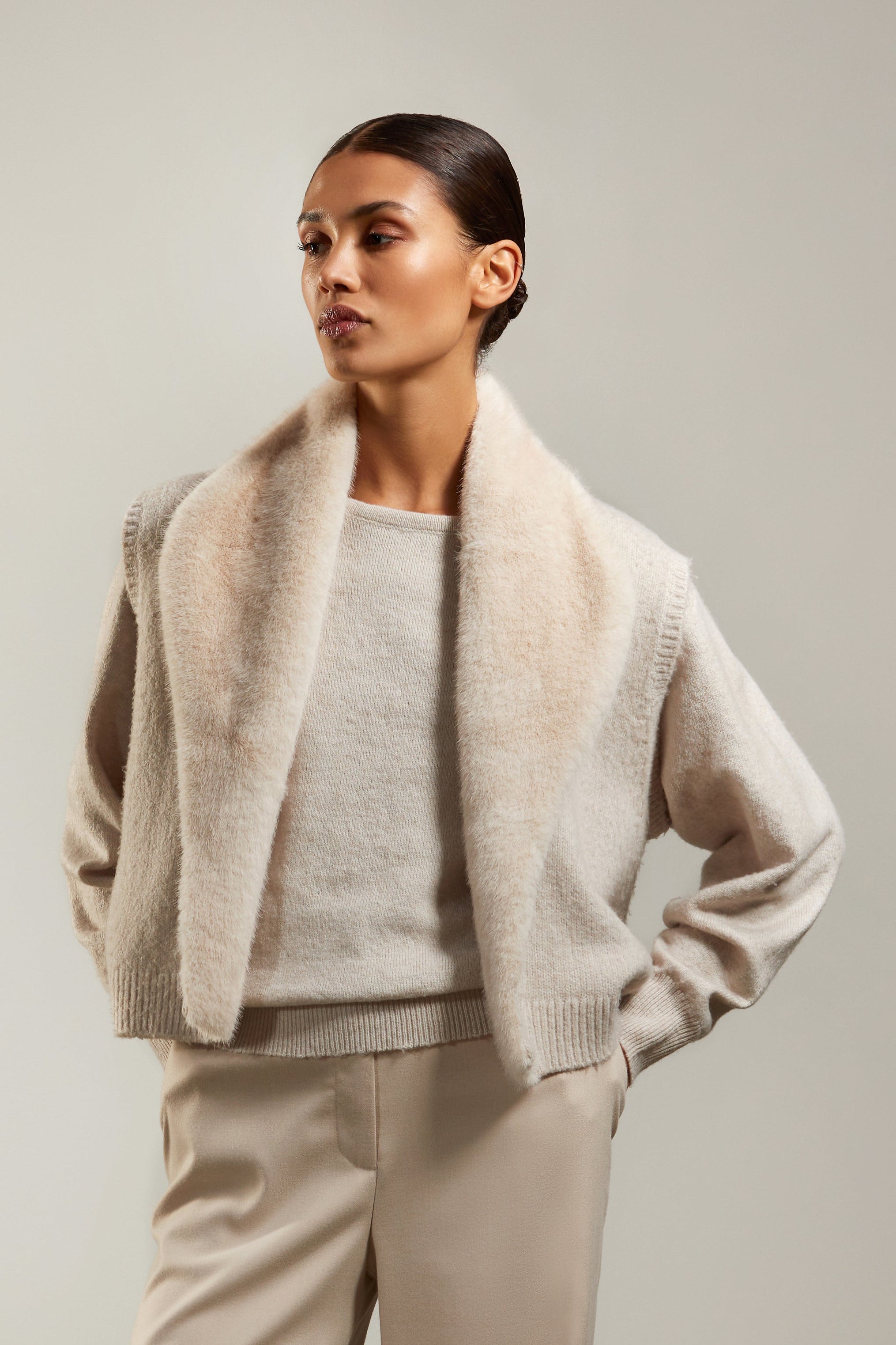 Pull Beige Atmos Fashion ( 2422 Senze/Beige )