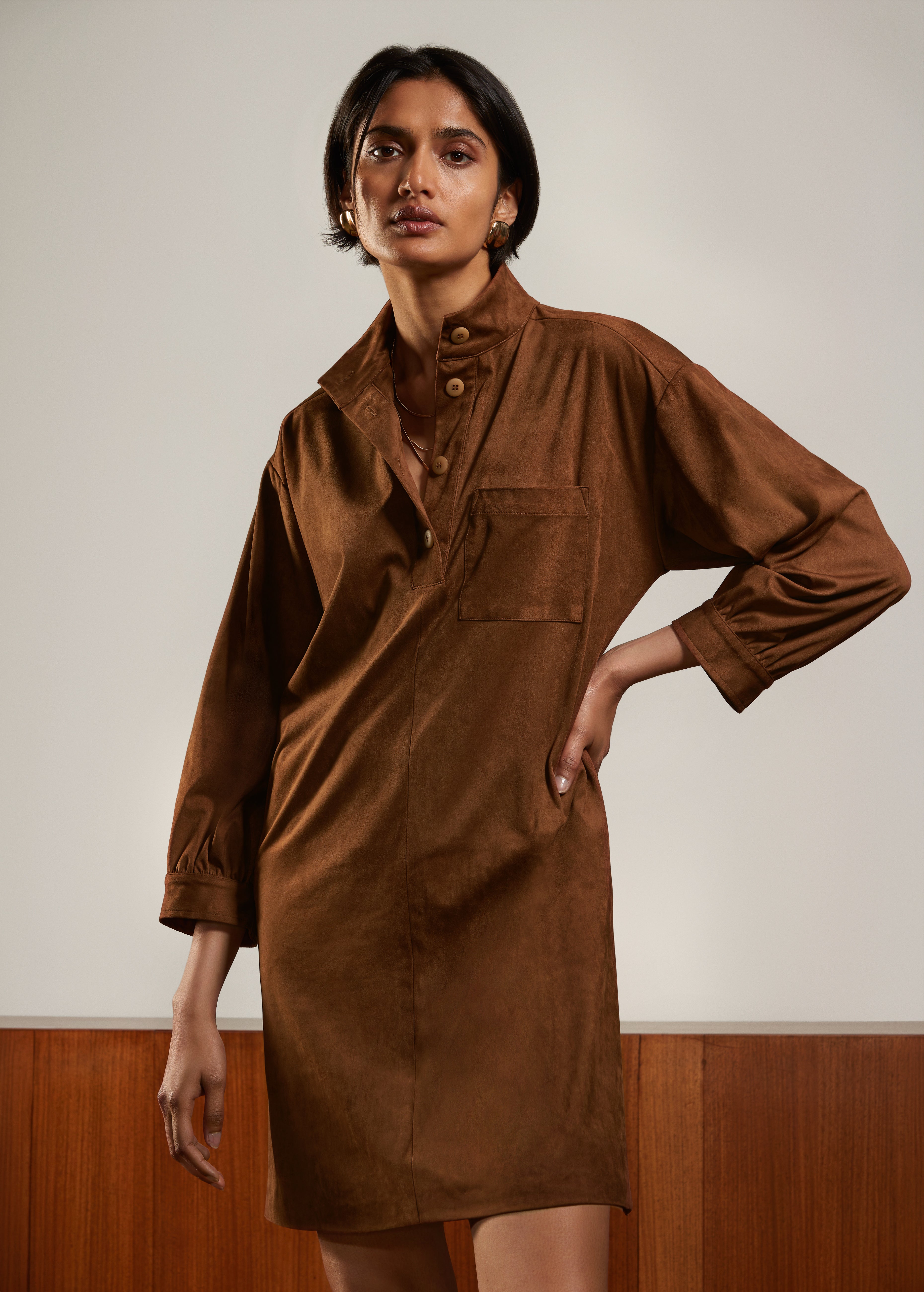 Kleedje Cognac Atmos Fashion ( 2411 Liria/Cognac )