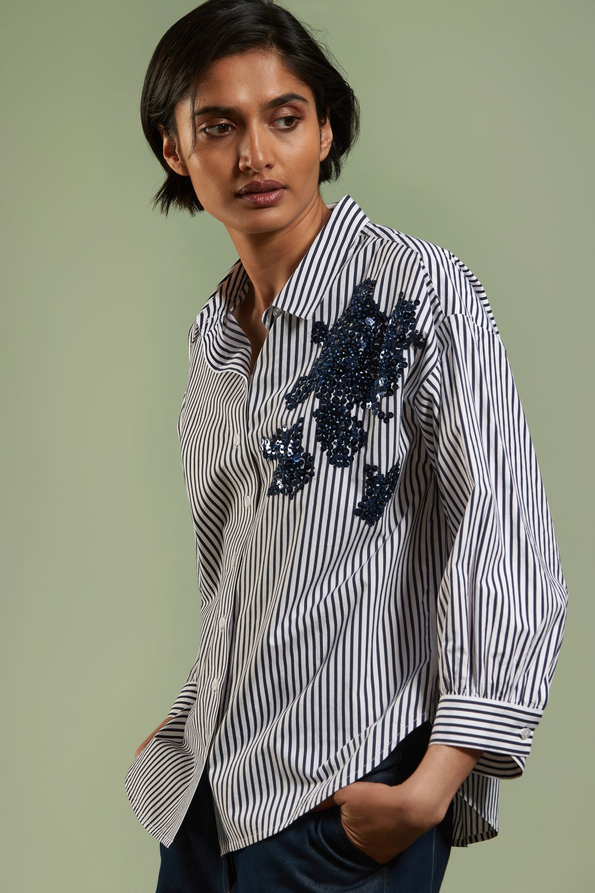 Blouse Marine Atmos Fashion ( 2457 Aviana/Navy )